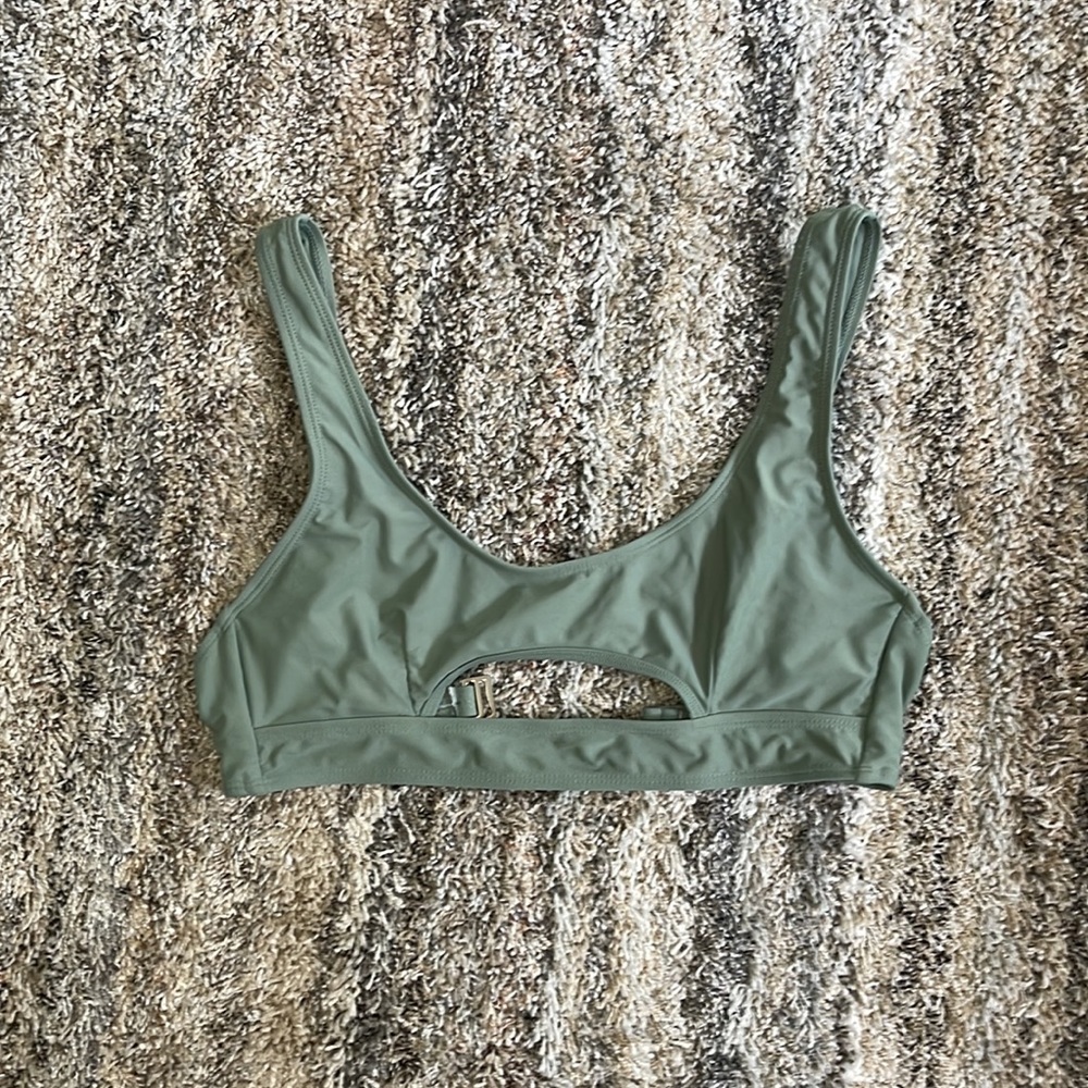 Olive Green swims top from Shein size S